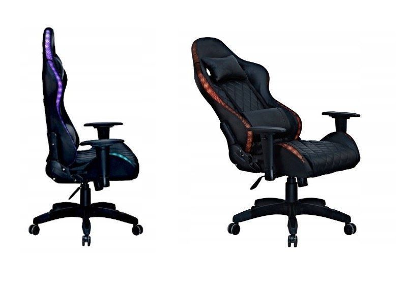 Геймерське крісло з RGB підсвідчуванням та регулюванням спинки G400 фото